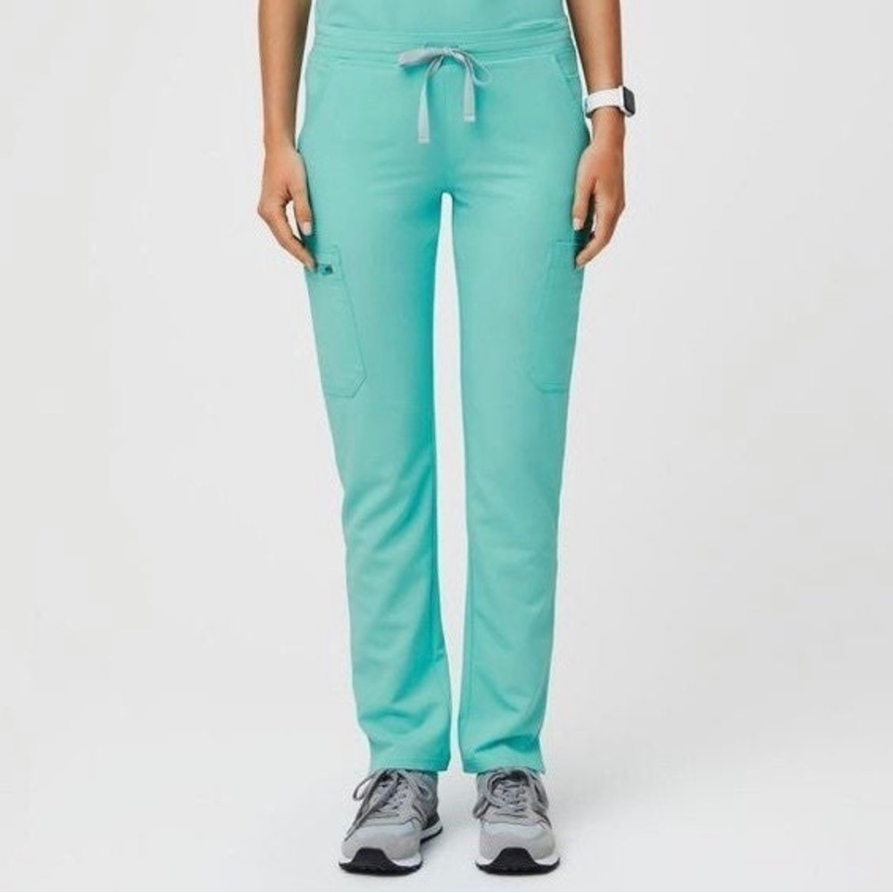 yola scrub pants | fresh aqua
